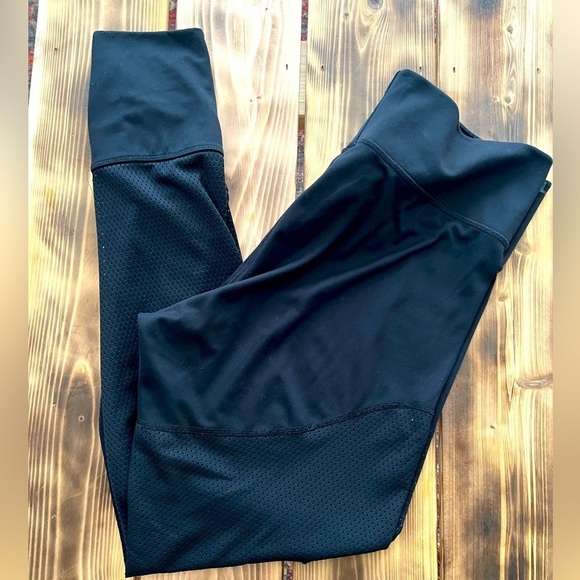 Adidas Karlie Kloss XL Black Women's Mesh High-Waist Tights Leggings Active Run - Picture 2 of 11